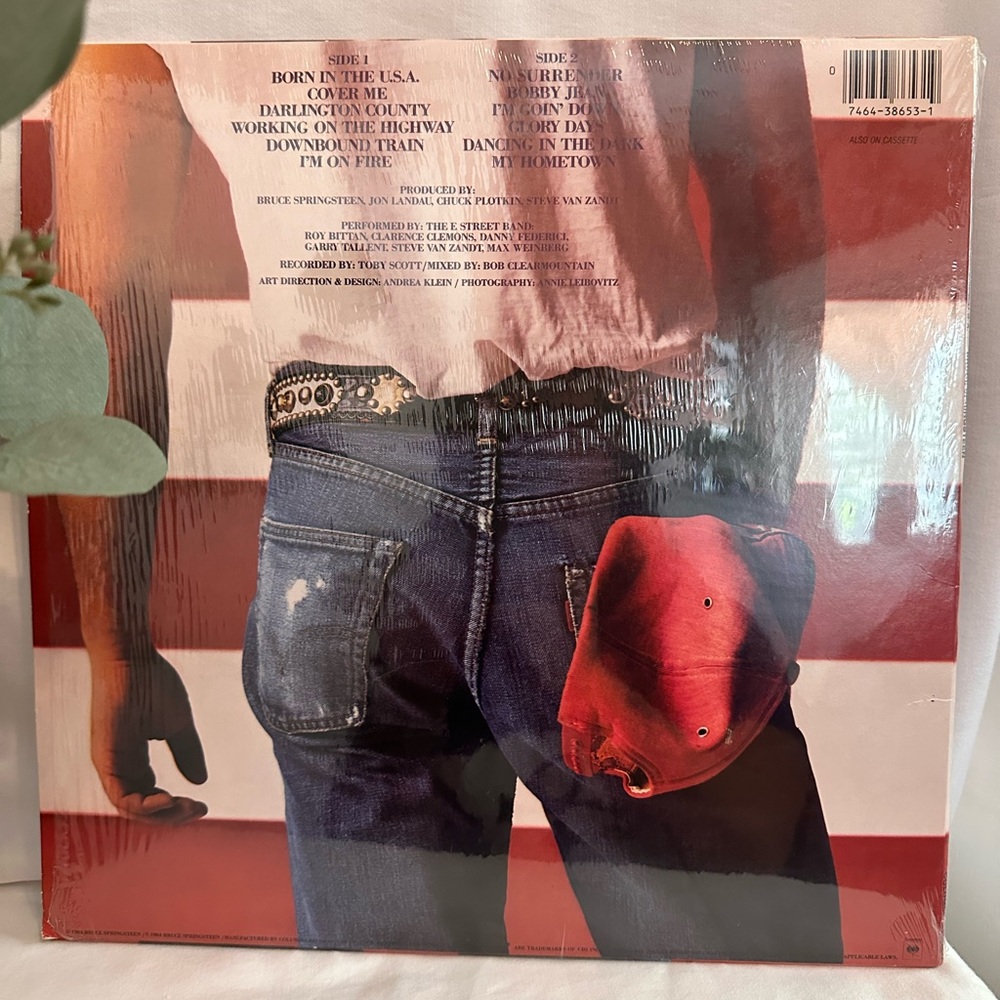 Bruce Springsteen Born in the U.S.A. original plastic sleeve vinyl record album - Picture 11 of 11